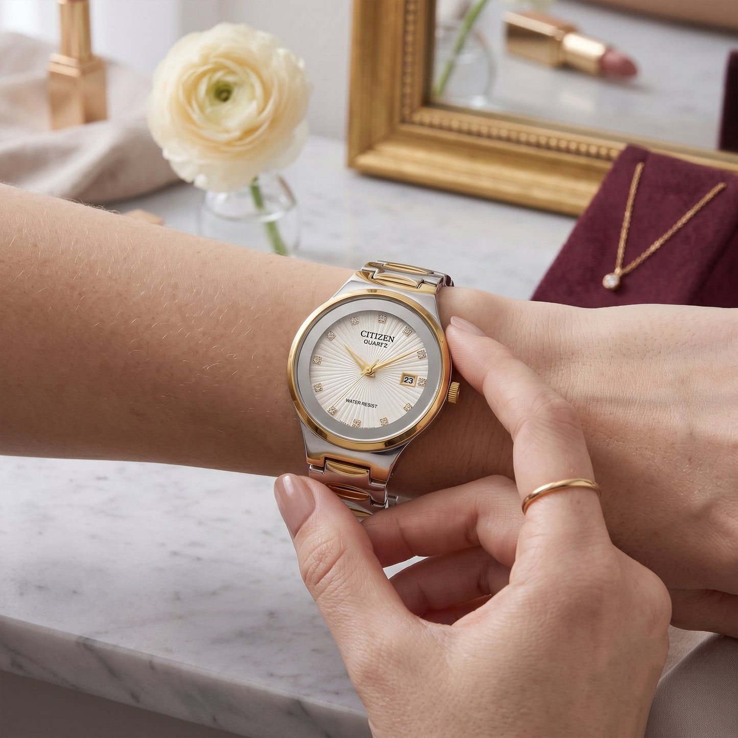 Citizen Corso Two-Tone Diamond Accent Women Watch