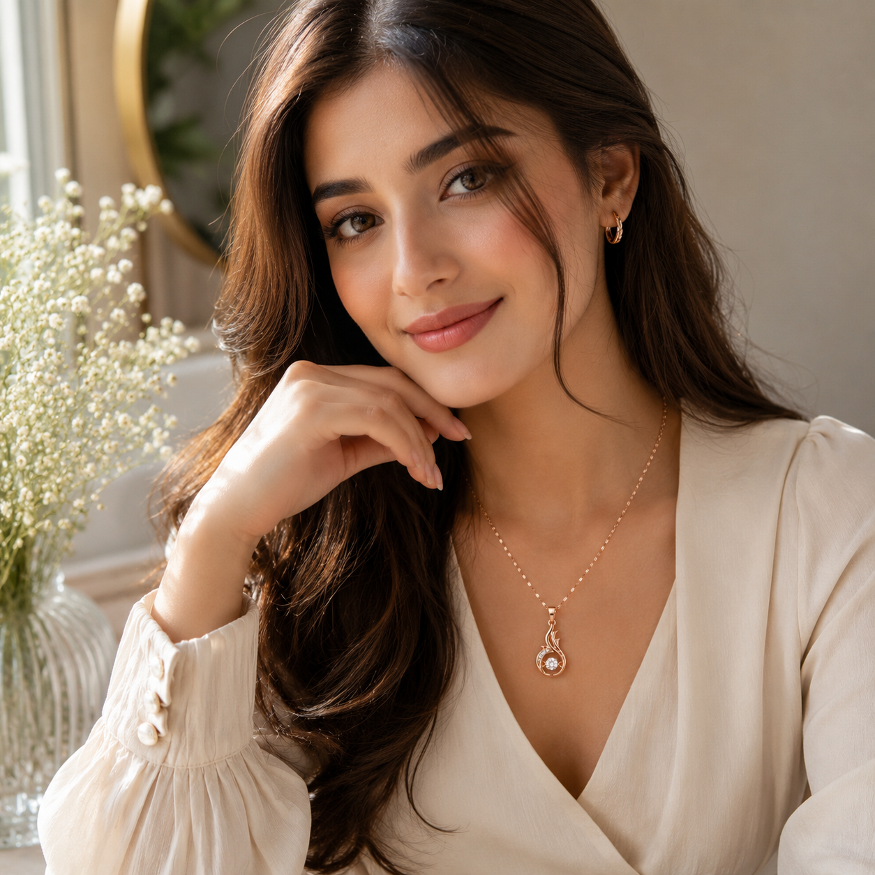 Infinity Flame Necklace
