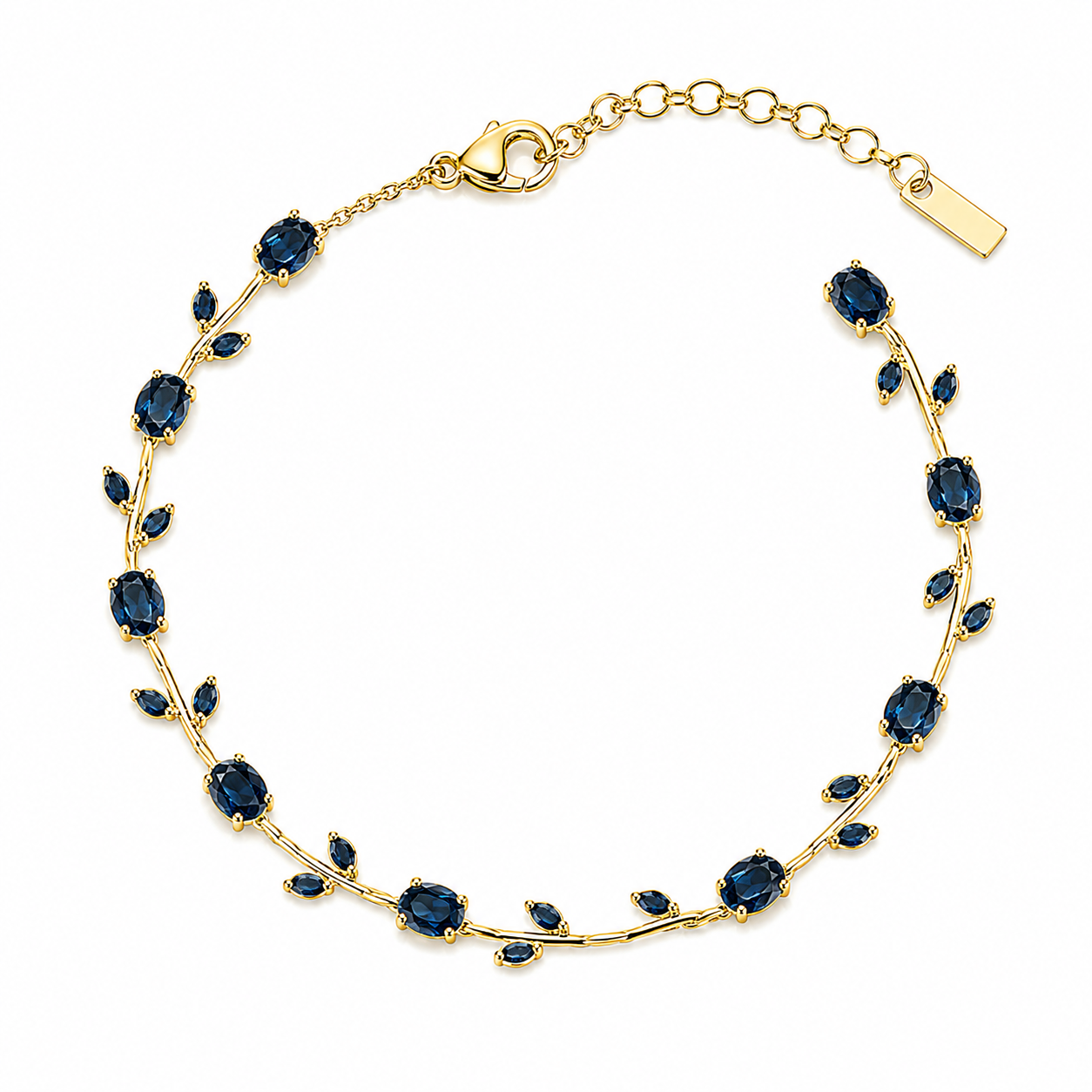 Tulip Leaf Crystal Bracelet