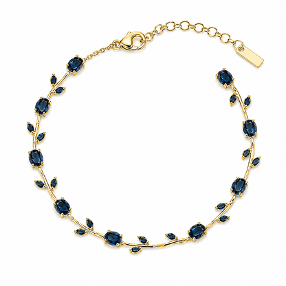 Tulip Leaf Crystal Bracelet