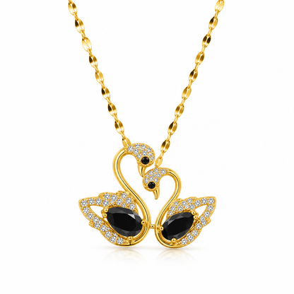 Swan Heart Necklace