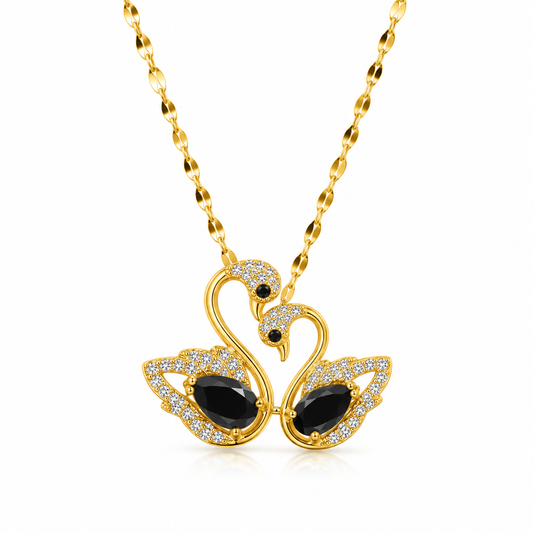 Swan Heart Necklace