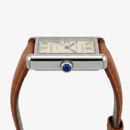 Cartier Tank Leather Strap Unisex Watch