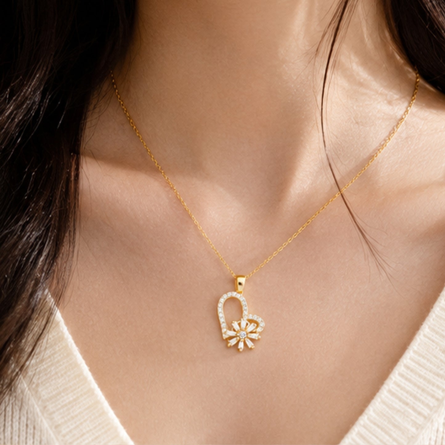 Bloom Heart Necklace