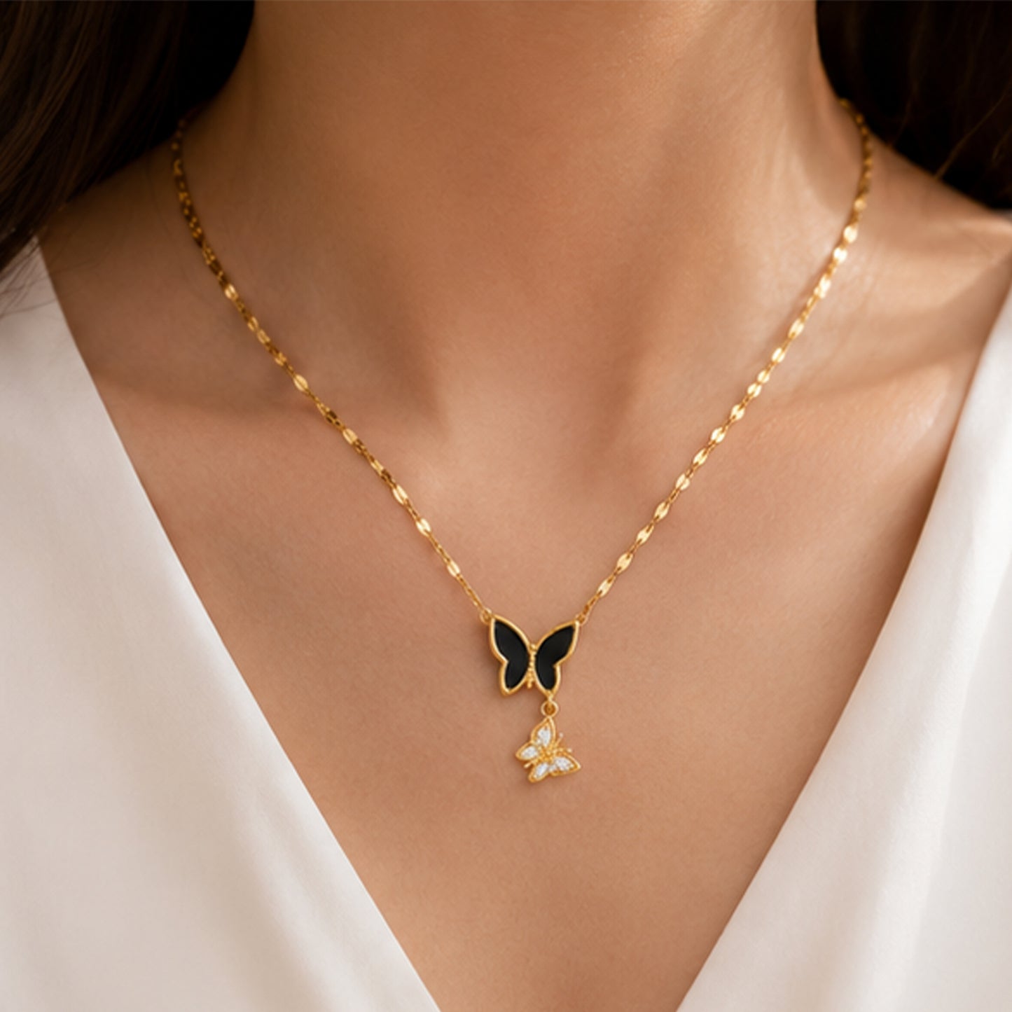Velvet Butterfly Necklace