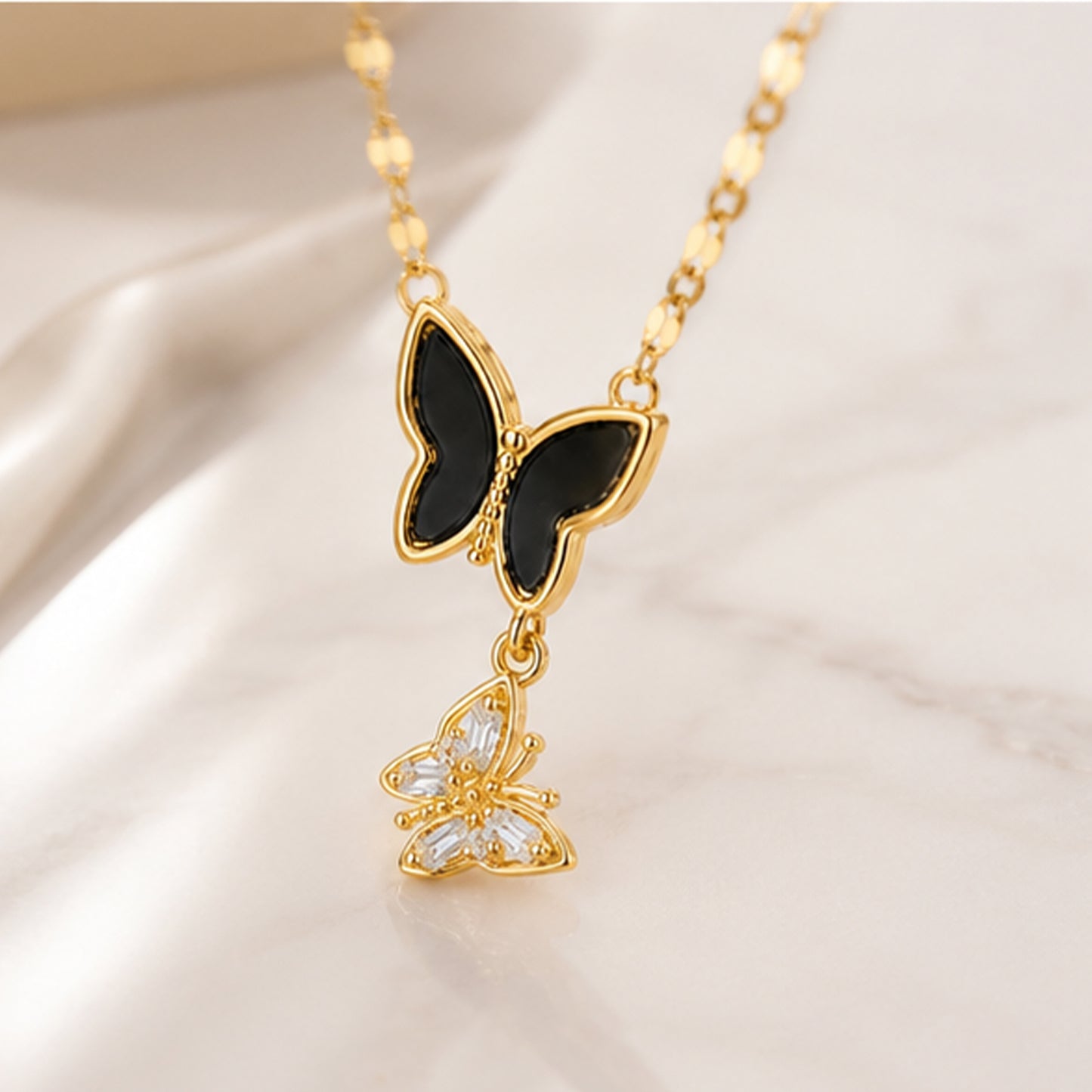 Velvet Butterfly Necklace