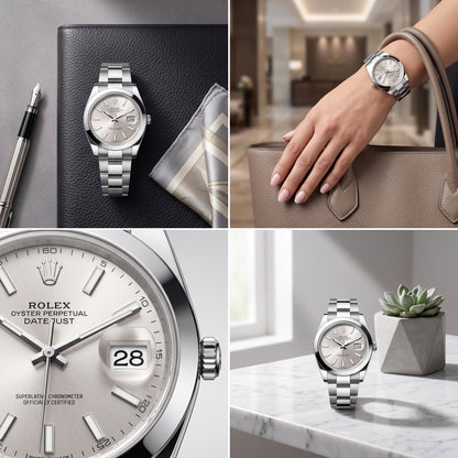 Rollie Datejust Silver Women's Watch