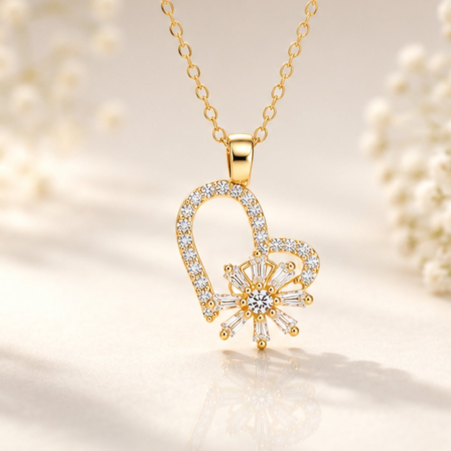 Bloom Heart Necklace