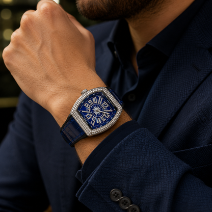 Royal Blue Iced-Out FM
