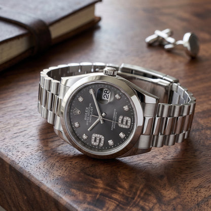 Rollie Silver Datejust Women's Watch