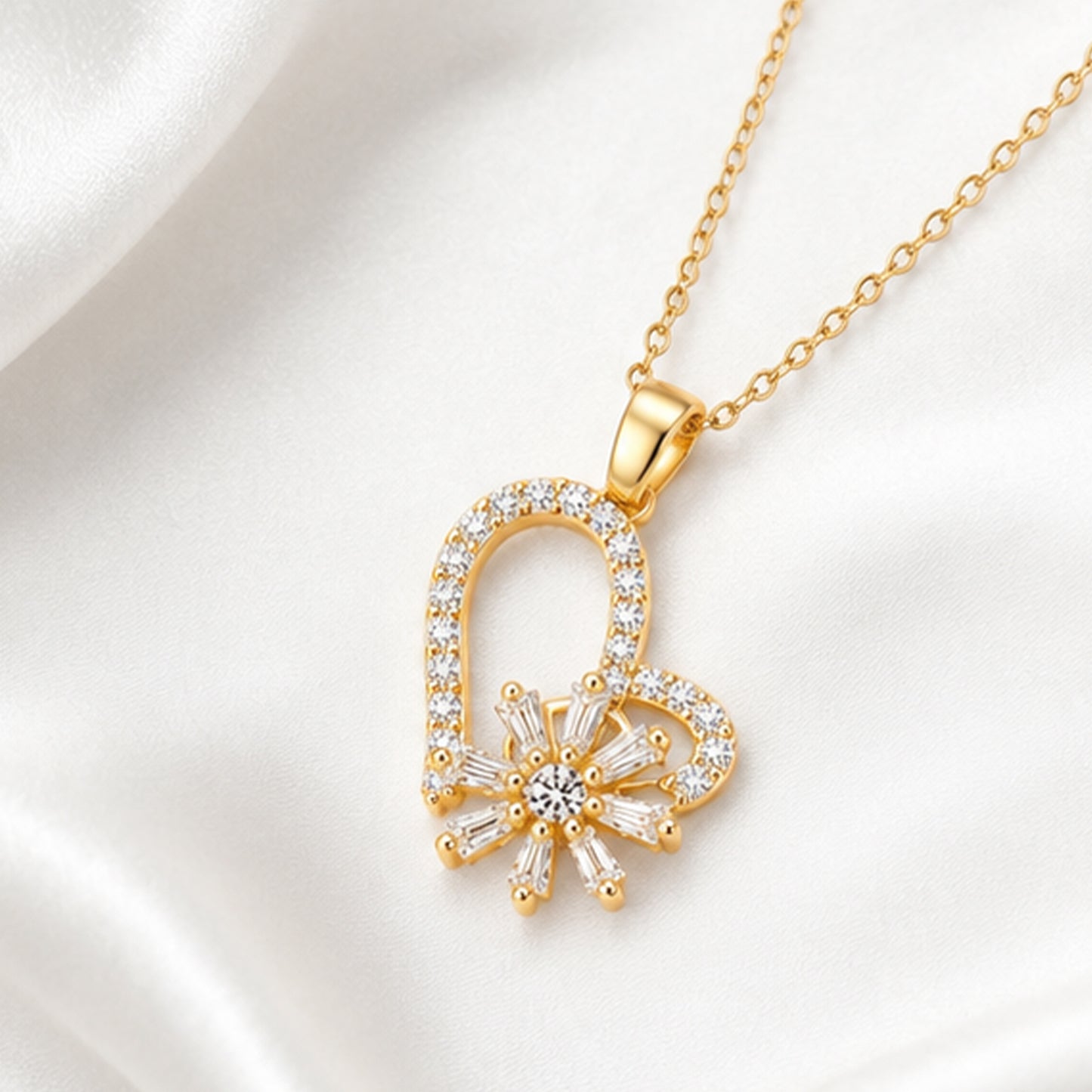 Bloom Heart Necklace