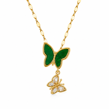 Velvet Butterfly Necklace
