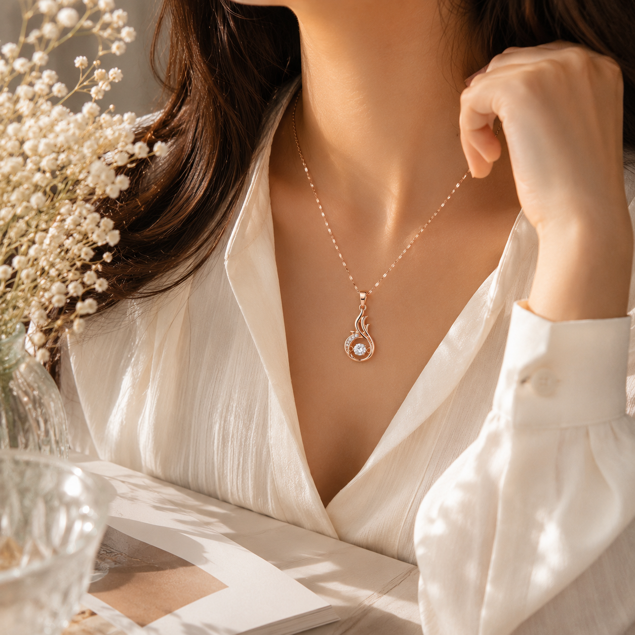 Infinity Flame Necklace