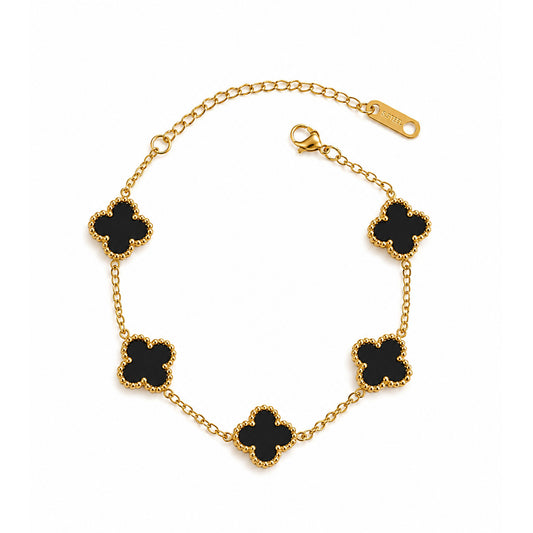Noir Clover Bracelet